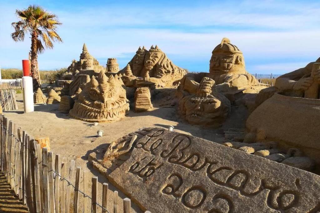 2Min A Pied De La Plage Grande Terrasse Le Barcarès Kültér fotó